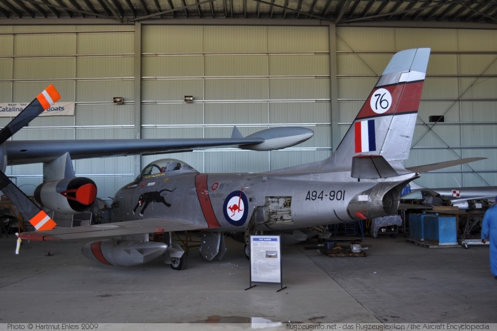 Commonwealth CA-27 Sabre Mk.30 Royal Australian Air Force (RAAF) A94-901 CA27-1 Wollongong/Illawarra Regional Airport (YWOL / WOL) 2009-12-11 � Hartmut Ehlers, ID 3012 Commonwealth CA-27 Sabre Mk.30 Royal Australian Air Force (RAAF) A94-901 CA27-1 Wollongong/Illawarra Regional Airport (YWOL / WOL) 2009-12-11 � Hartmut Ehlers, ID 3012