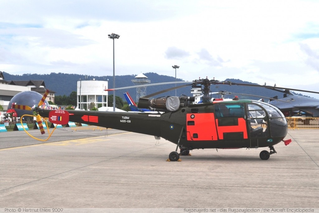 Aerospatiale / SNIAS SE-316B Royal Malaysian Air Force M20-09 LIMA 2009 Pulau Langkawi - International (WMKL / LGK) 2009-12-01 � Hartmut Ehlers, ID 3057 Aerospatiale / SNIAS SE-316B Royal Malaysian Air Force M20-09 LIMA 2009 Pulau Langkawi - International (WMKL / LGK) 2009-12-01 � Hartmut Ehlers, ID 3057