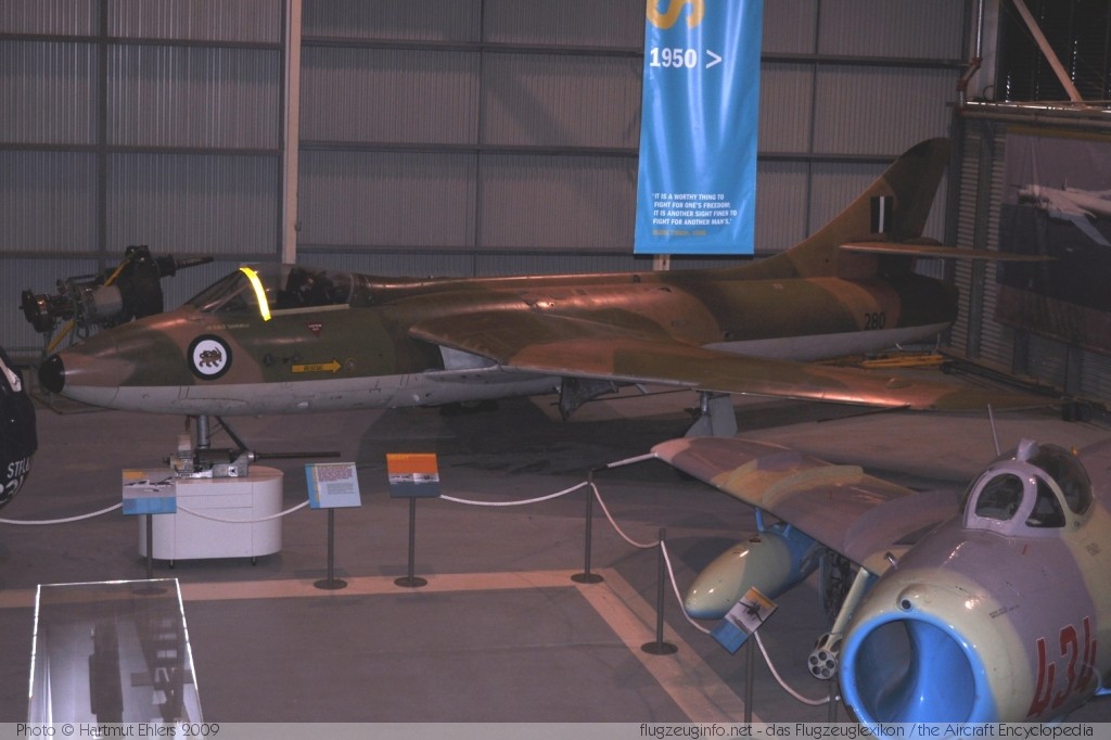 Hawker Hunter F.74A Rhodesian Air Force 280 41H/670805 RAN Fleet Air Arm Museum, Nowra NSW NAS Nowra - HMAS Albatross (YSNW / NOA) 2009-12-16 � Hartmut Ehlers, ID 3077 Hawker Hunter F.74A Rhodesian Air Force 280 41H/670805 RAN Fleet Air Arm Museum, Nowra NSW NAS Nowra - HMAS Albatross (YSNW / NOA) 2009-12-16 � Hartmut Ehlers, ID 3077