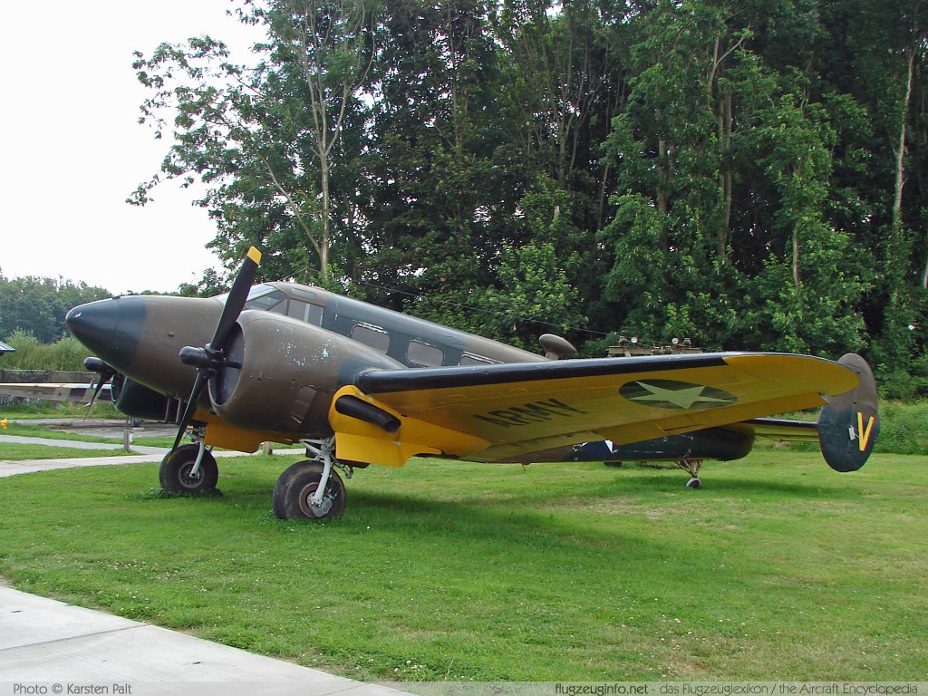 Beech Model 18 C-45H United States Air Force (USAF) 51-11665 AF-222 Nationaal Luchtvaart-Themapark Aviodrome Lelystad (EHLE / LEY) 2008-06-21 � Karsten Palt, ID 957 Beech Model 18 C-45H United States Air Force (USAF) 51-11665 AF-222 Nationaal Luchtvaart-Themapark Aviodrome Lelystad (EHLE / LEY) 2008-06-21 � Karsten Palt, ID 957