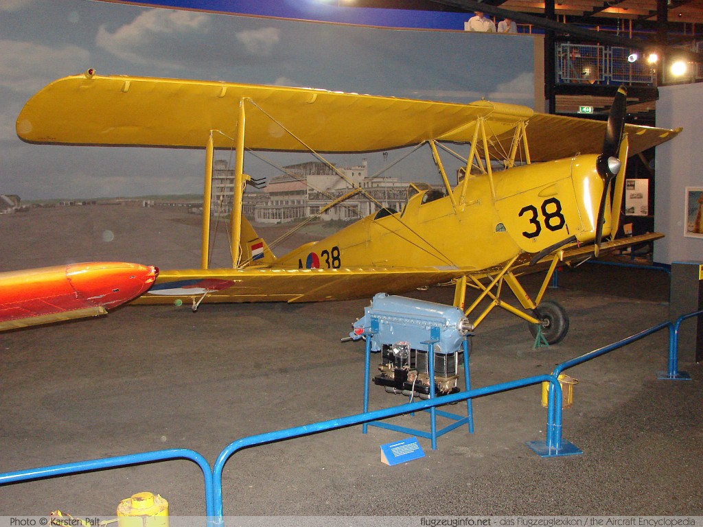 De Havilland DH 82 A Tiger Moth Royal Netherlands AF / Koninklijke Luchtmacht A-38 83101 Nationaal Luchtvaart-Themapark Aviodrome Lelystad (EHLE / LEY) 2008-06-21 � Karsten Palt, ID 961 De Havilland DH 82 A Tiger Moth Royal Netherlands AF / Koninklijke Luchtmacht A-38 83101 Nationaal Luchtvaart-Themapark Aviodrome Lelystad (EHLE / LEY) 2008-06-21 � Karsten Palt, ID 961