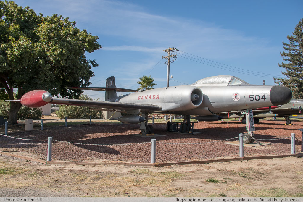 AVRO Canada CF-100 Mk 5D Canuck Royal Canadian Air Force 100504 404 Castle Air Museum Atwater, CA 2016-10-10 � Karsten Palt, ID 13192