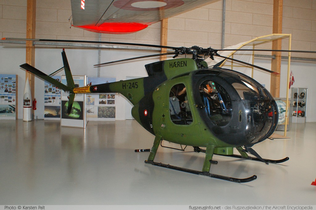 Hughes OH-6A (500M/369HM) Royal Danish Army H-245 24-0245M Danmarks Flymuseum Stauning 2011-06-30 � Karsten Palt, ID 4358 Hughes OH-6A (500M/369HM) Royal Danish Army H-245 24-0245M Danmarks Flymuseum Stauning 2011-06-30 � Karsten Palt, ID 4358