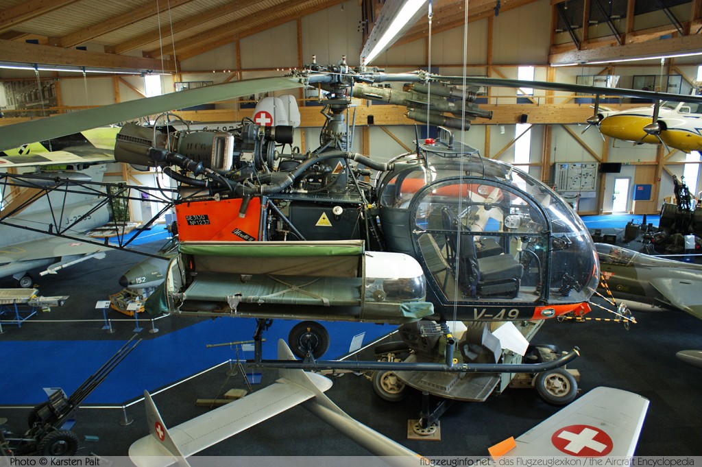 Aerospatiale SE-3130 Alouette II Swiss Air Force / Schweizer Luftwaffe V-49 1237 Flieger Flab Museum Dübendorf (LSMD) 2009-04-04 � Karsten Palt, ID 1966 Aerospatiale SE-3130 Alouette II Swiss Air Force / Schweizer Luftwaffe V-49 1237 Flieger Flab Museum Dübendorf (LSMD) 2009-04-04 � Karsten Palt, ID 1966