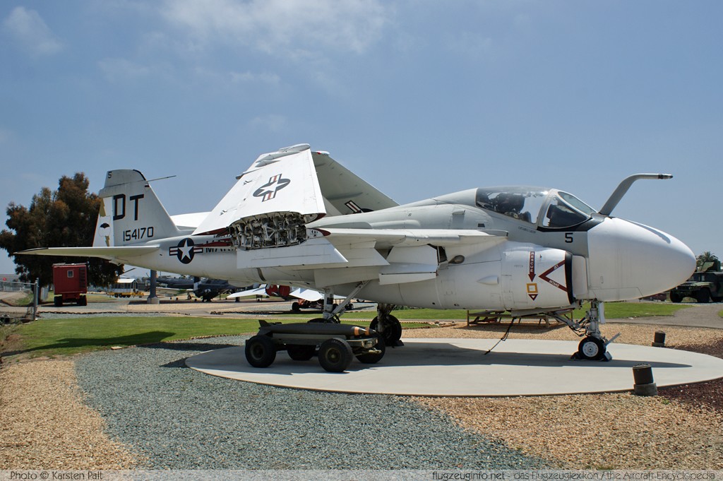 Grumman A-6E Intruder United States Marine Corps (USMC) 154170 I-305 Flying Leatherneck Aviation Museum San Diego, CA 2012-06-13 � Karsten Palt, ID 5878 Grumman A-6E Intruder United States Marine Corps (USMC) 154170 I-305 Flying Leatherneck Aviation Museum San Diego, CA 2012-06-13 � Karsten Palt, ID 5878
