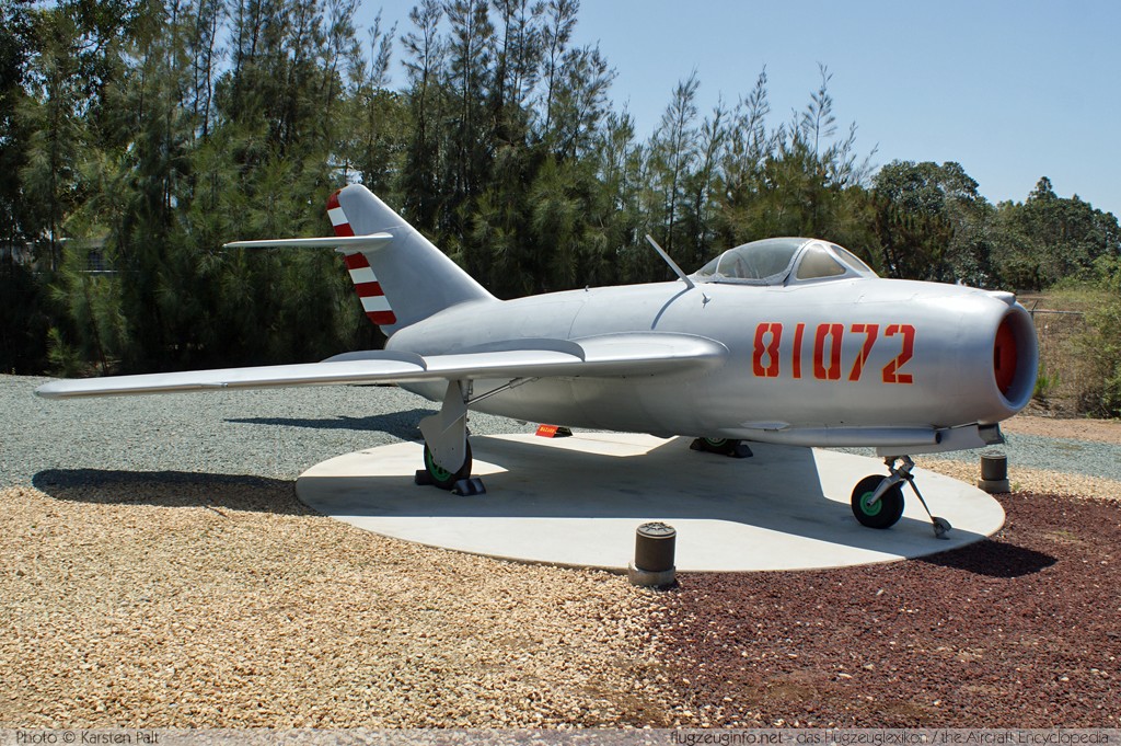 Mikoyan Gurevich MiG-15bis Peoples Liberation Army Air Force 81072 81072 Flying Leatherneck Aviation Museum San Diego, CA 2012-06-13 � Karsten Palt, ID 5909 Mikoyan Gurevich MiG-15bis Peoples Liberation Army Air Force 81072 81072 Flying Leatherneck Aviation Museum San Diego, CA 2012-06-13 � Karsten Palt, ID 5909