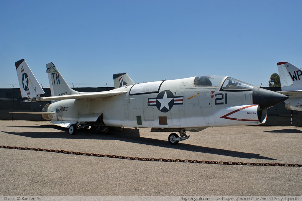 Chance-Vought RF-8G Crusader United States Marine Corps (USMC) 144617 5533 Flying Leatherneck Aviation Museum San Diego, CA 2012-06-13 � Karsten Palt, ID 5917 Chance-Vought RF-8G Crusader United States Marine Corps (USMC) 144617 5533 Flying Leatherneck Aviation Museum San Diego, CA 2012-06-13 � Karsten Palt, ID 5917