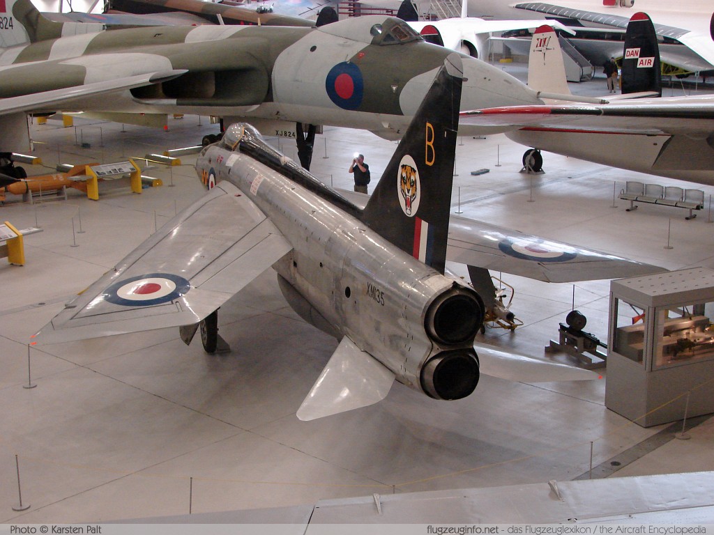 BAC / English Electric Lightning F.1 Royal Air Force XM135 95031 Imperial War Museum Duxford Aerodrome (EGSU / QFO) 2008-07-16 � Karsten Palt, ID 1296 BAC / English Electric Lightning F.1 Royal Air Force XM135 95031 Imperial War Museum Duxford Aerodrome (EGSU / QFO) 2008-07-16 � Karsten Palt, ID 1296