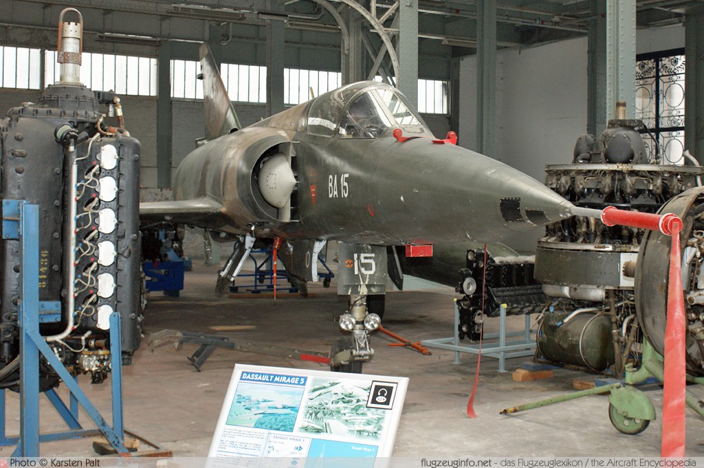 Dassault Mirage 5BA Belgian Air Force BA-15 15 Koninklijk Legermuseum Brussel 2013-04-01 � Karsten Palt, ID 6550 Dassault Mirage 5BA Belgian Air Force BA-15 15 Koninklijk Legermuseum Brussel 2013-04-01 � Karsten Palt, ID 6550