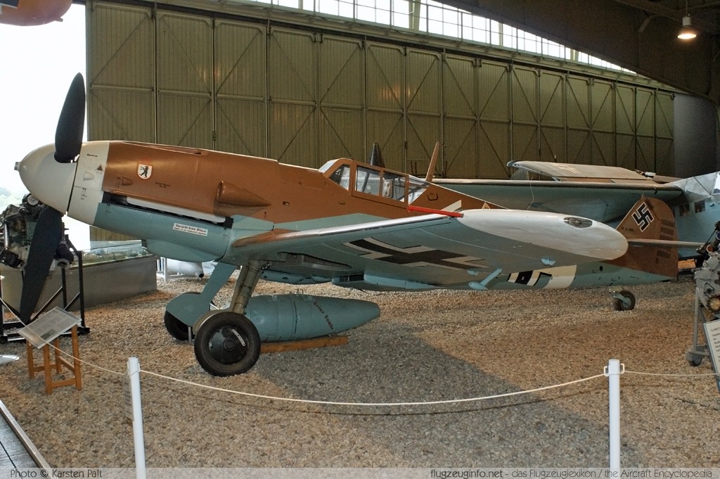 Messerschmitt / Hispano Bf 109 G-2 / HA-1112 Buchon Luftwaffe (Wehrmacht) 10575  Luftwaffenmuseum Berlin - Gatow 2010-06-12 � Karsten Palt, ID 3475
