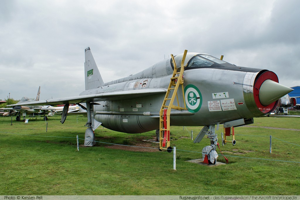 BAC / English Electric Lightning T.55 Royal Saudi Air Force 55-713 B1/95026 Midland Air Museum Coventry 2013-05-17 � Karsten Palt, ID 6867 BAC / English Electric Lightning T.55 Royal Saudi Air Force 55-713 B1/95026 Midland Air Museum Coventry 2013-05-17 � Karsten Palt, ID 6867