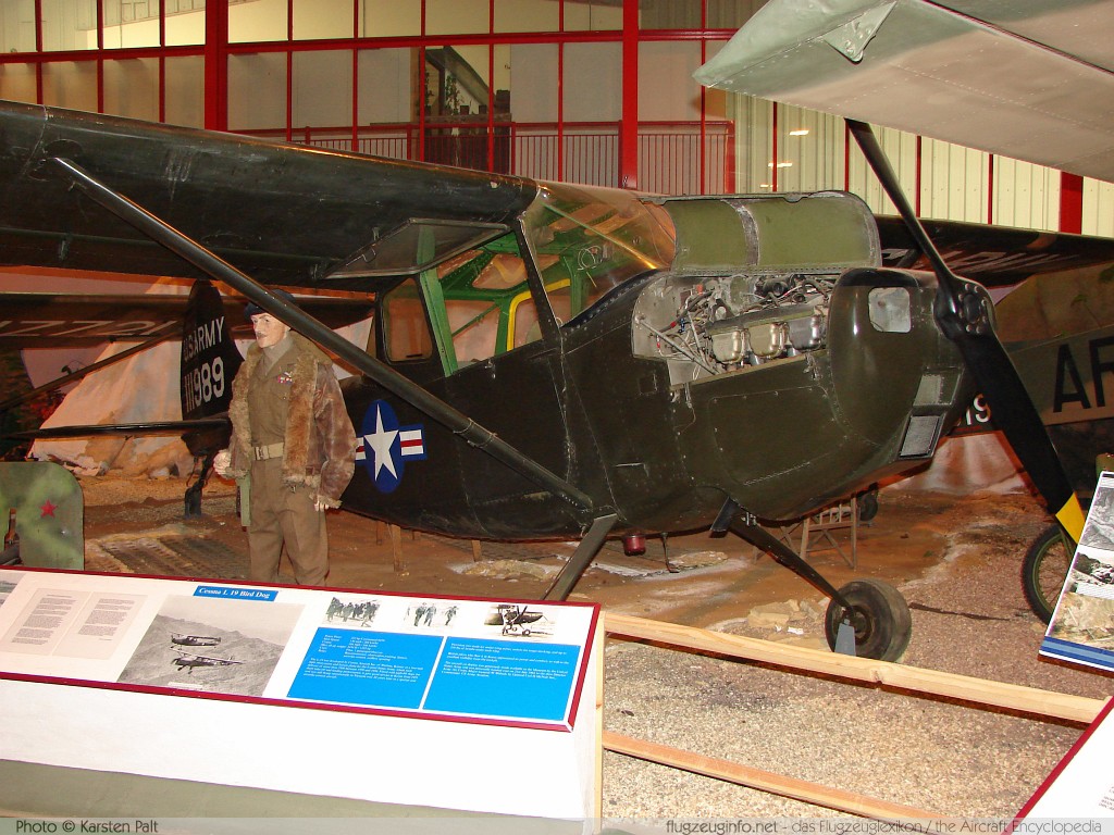 Cessna O-1A Bird Dog (305A/L-19A) United States Army 51-111989 Museum of Army Flying Middle Wallop, Hampshire 2008-07-07 � Karsten Palt, ID 999 Cessna O-1A Bird Dog (305A/L-19A) United States Army 51-111989 Museum of Army Flying Middle Wallop, Hampshire 2008-07-07 � Karsten Palt, ID 999