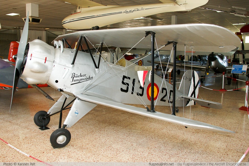 CASA 1-133C (Bü-133) Jungmeister Spanish Air Force E.1-14 1009 Museo del Aire Madrid 2014-10-23 ï¿½ Karsten Palt, ID 10624