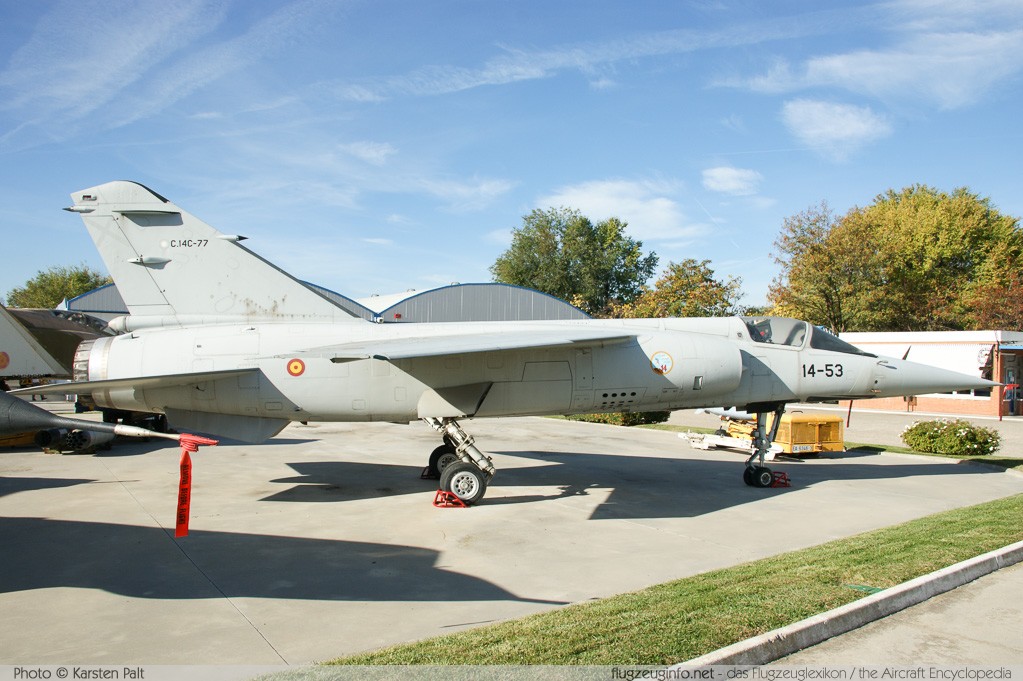 Dassault Mirage F1EDA Spanish Air Force C.14C-77 560 Museo del Aire Madrid 2014-10-23 � Karsten Palt, ID 10650 Dassault Mirage F1EDA Spanish Air Force C.14C-77 560 Museo del Aire Madrid 2014-10-23 � Karsten Palt, ID 10650