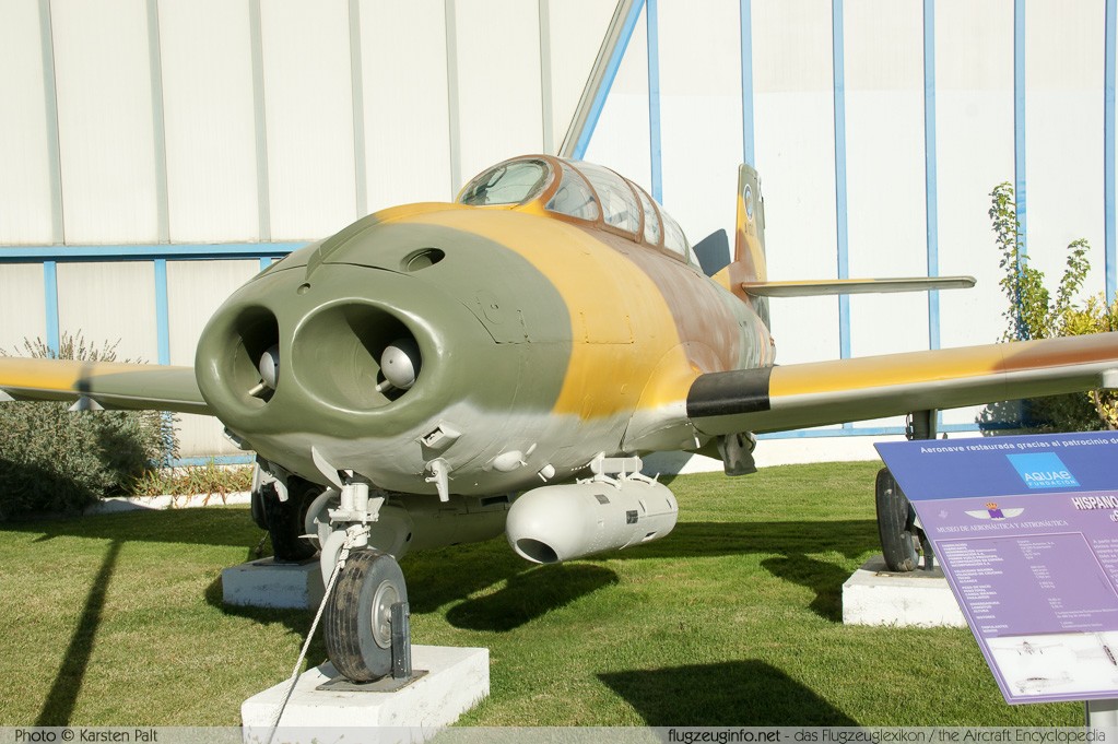 Hispano HA-220D Super Saeta Spanish Air Force A.10C-91 22/41 Museo del Aire Madrid 2014-10-23 � Karsten Palt, ID 10691 Hispano HA-220D Super Saeta Spanish Air Force A.10C-91 22/41 Museo del Aire Madrid 2014-10-23 � Karsten Palt, ID 10691