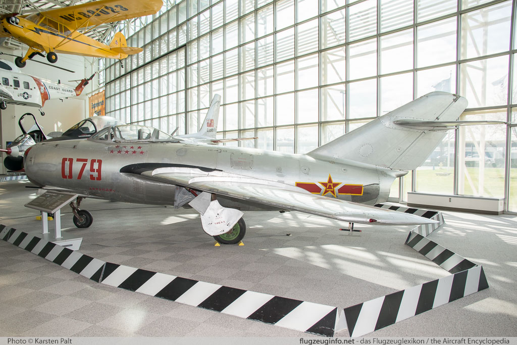 Mikoyan Gurevich MiG-15bis Peoples Liberation Army Air Force 124079 124079 Museum of Flight Seattle, WA 2016-04-12 � Karsten Palt, ID 12451 Mikoyan Gurevich MiG-15bis Peoples Liberation Army Air Force 124079 124079 Museum of Flight Seattle, WA 2016-04-12 � Karsten Palt, ID 12451