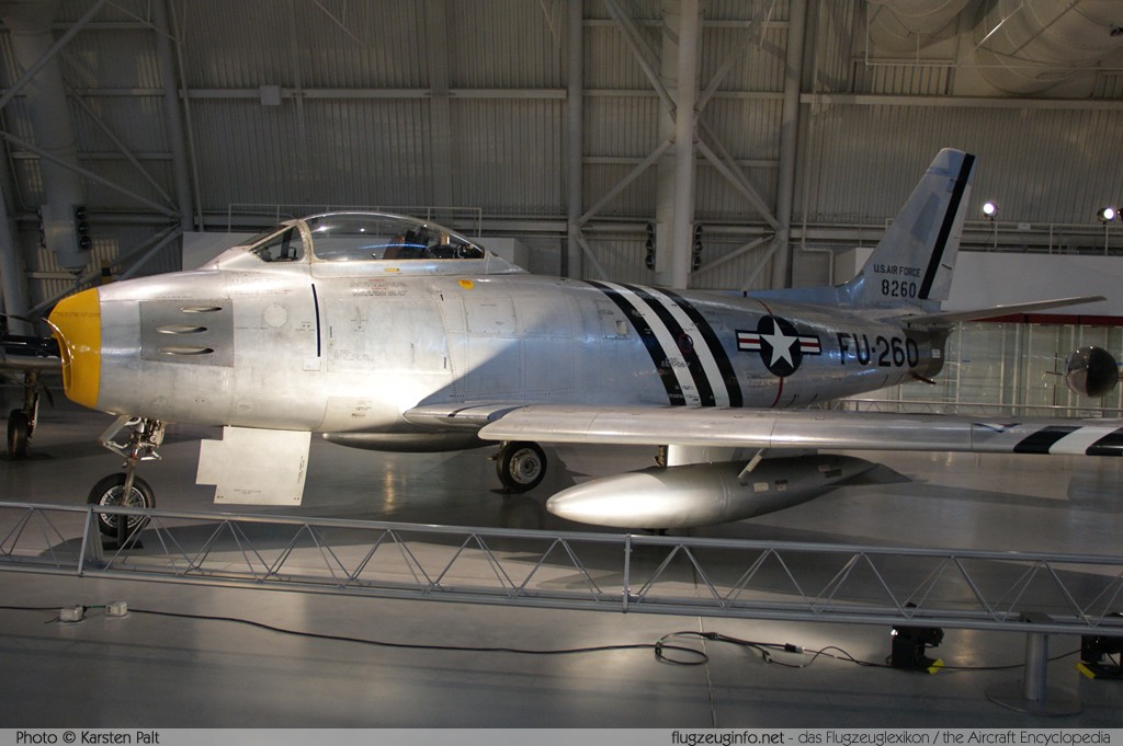 North American F-86A Sabre United States Air Force (USAF) 46-0260 151-43629 NASM Udvar Hazy Center Chantilly, VA 2014-05-28 � Karsten Palt, ID 10317 North American F-86A Sabre United States Air Force (USAF) 46-0260 151-43629 NASM Udvar Hazy Center Chantilly, VA 2014-05-28 � Karsten Palt, ID 10317