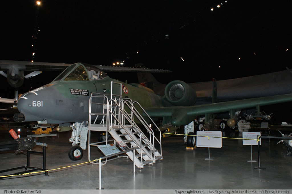 Fairchild Republic A-10A Thunderbolt II United States Air Force (USAF) 78-0681 A10-0301 National Museum of the United States Air Force Dayton, Ohio / USA (Wright-Patterson AFB) 2012-01-11 � Karsten Palt, ID 5310 Fairchild Republic A-10A Thunderbolt II United States Air Force (USAF) 78-0681 A10-0301 National Museum of the United States Air Force Dayton, Ohio / USA (Wright-Patterson AFB) 2012-01-11 � Karsten Palt, ID 5310