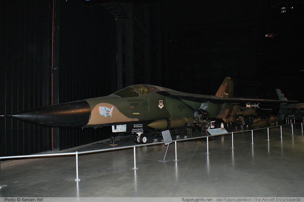 General Dynamics F-111F Aardvark United States Air Force (USAF) 70-2390 E2-29 National Museum of the United States Air Force Dayton, Ohio / USA (Wright-Patterson AFB) 2012-01-11 � Karsten Palt, ID 5423 General Dynamics F-111F Aardvark United States Air Force (USAF) 70-2390 E2-29 National Museum of the United States Air Force Dayton, Ohio / USA (Wright-Patterson AFB) 2012-01-11 � Karsten Palt, ID 5423