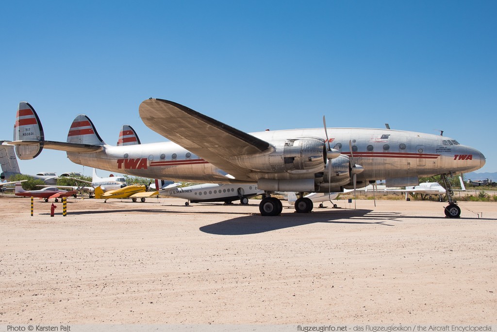 Lockheed L-049 Constellation TWA - Trans World Airlines N90831 1970 Pima Air and Space Museum Tucson, AZ 2015-06-03 � Karsten Palt, ID 11093 Lockheed L-049 Constellation TWA - Trans World Airlines N90831 1970 Pima Air and Space Museum Tucson, AZ 2015-06-03 � Karsten Palt, ID 11093