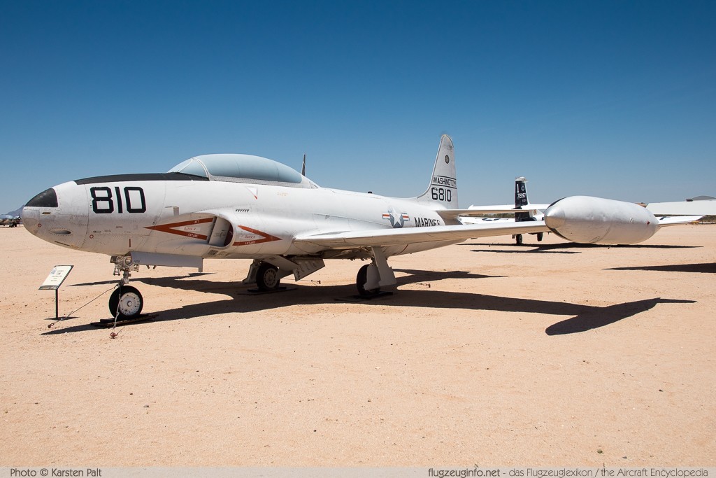 Lockheed T-33A United States Marine Corps (USMC) 136810 580-7914 Pima Air and Space Museum Tucson, AZ 2015-06-03 � Karsten Palt, ID 11107 Lockheed T-33A United States Marine Corps (USMC) 136810 580-7914 Pima Air and Space Museum Tucson, AZ 2015-06-03 � Karsten Palt, ID 11107