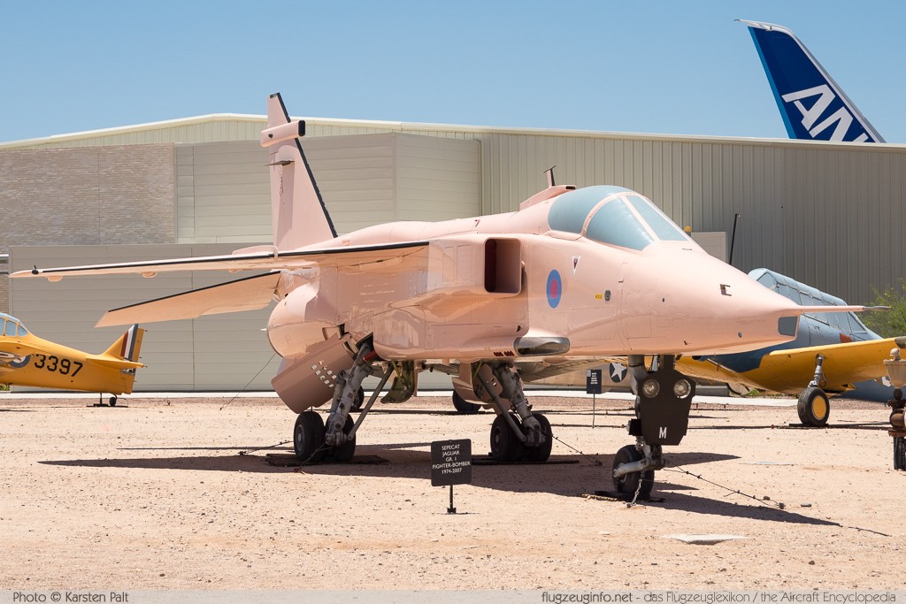 SEPECAT Jaguar GR.3A Royal Air Force XZ396 S161 Pima Air and Space Museum Tucson, AZ 2015-06-03 � Karsten Palt, ID 11186 SEPECAT Jaguar GR.3A Royal Air Force XZ396 S161 Pima Air and Space Museum Tucson, AZ 2015-06-03 � Karsten Palt, ID 11186