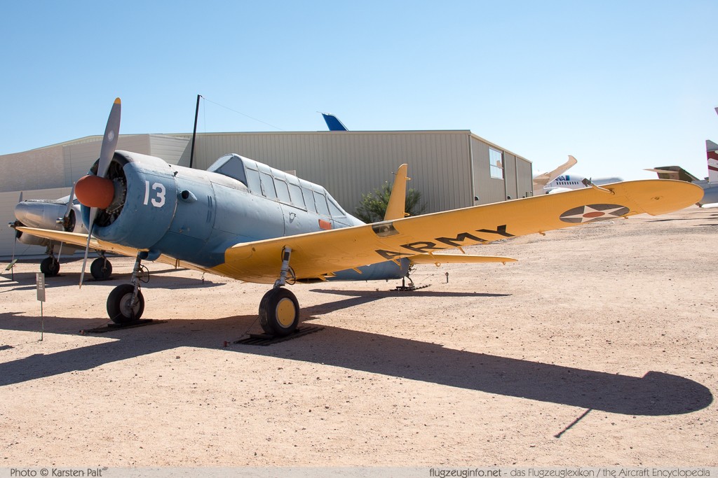 Vultee BT-13A Valiant United States Army Air Forces (USAAF) 42-42353 74-9103 Pima Air and Space Museum Tucson, AZ 2015-06-03 � Karsten Palt, ID 11213 Vultee BT-13A Valiant United States Army Air Forces (USAAF) 42-42353 74-9103 Pima Air and Space Museum Tucson, AZ 2015-06-03 � Karsten Palt, ID 11213