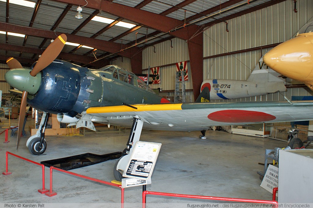 Mitsubishi A6M5 Reisen (Zero) NX46770 5357 Planes of Fame Aircraft Museum Chino, CA 2012-06-12 � Karsten Palt, ID 6038 Mitsubishi A6M5 Reisen (Zero) NX46770 5357 Planes of Fame Aircraft Museum Chino, CA 2012-06-12 � Karsten Palt, ID 6038