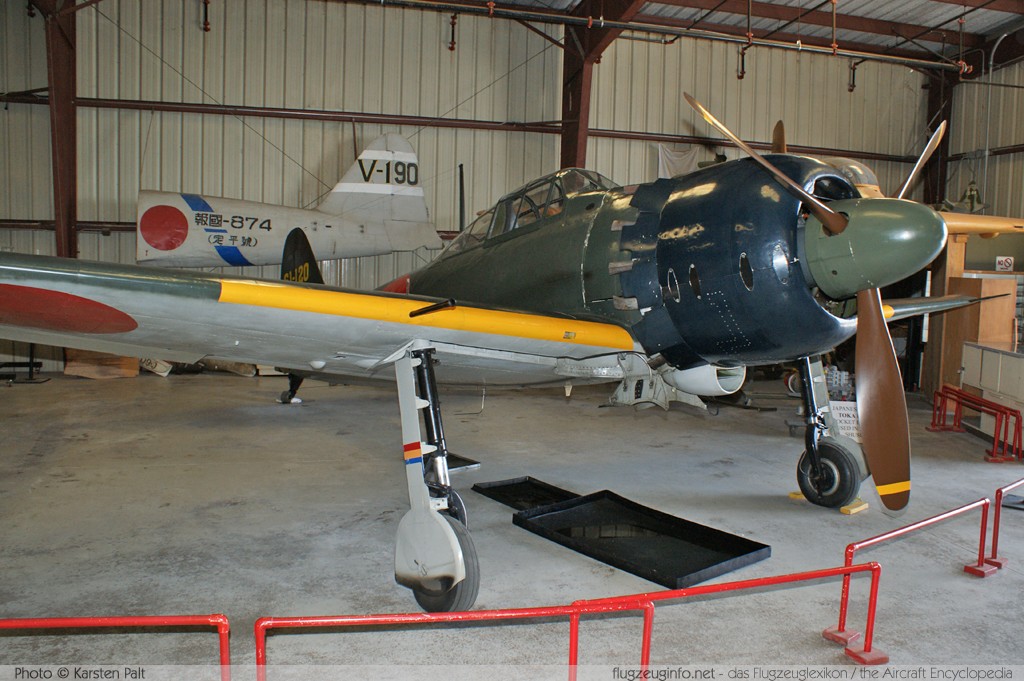 Mitsubishi A6M5 Reisen (Zero) NX46770 5357 Planes of Fame Aircraft Museum Chino, CA 2012-06-12 � Karsten Palt, ID 6039 Mitsubishi A6M5 Reisen (Zero) NX46770 5357 Planes of Fame Aircraft Museum Chino, CA 2012-06-12 � Karsten Palt, ID 6039