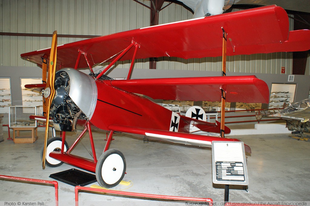 Fokker Dr.I Dreidecker Luftstreitkräfte des Deutschen Kaiserreichs N5596T n/a, Replica Planes of Fame Aircraft Museum Chino, CA 2012-06-12 � Karsten Palt, ID 6061 Fokker Dr.I Dreidecker Luftstreitkräfte des Deutschen Kaiserreichs N5596T n/a, Replica Planes of Fame Aircraft Museum Chino, CA 2012-06-12 � Karsten Palt, ID 6061