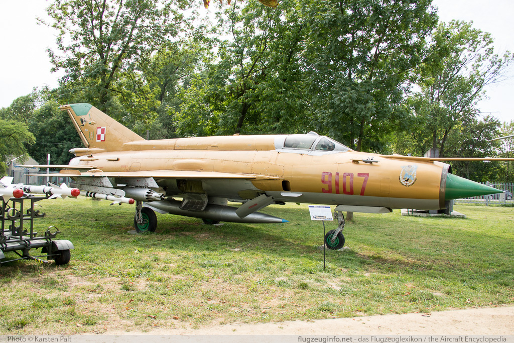 Mikoyan Gurevich MiG-21MF Polish Air Force 9107 969107 Polish Aviation Museum Krakow 2015-08-22 � Karsten Palt, ID 11622 Mikoyan Gurevich MiG-21MF Polish Air Force 9107 969107 Polish Aviation Museum Krakow 2015-08-22 � Karsten Palt, ID 11622