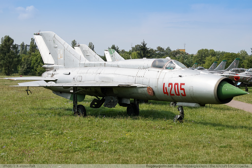 Mikoyan Gurevich MiG-21PFM Polish Air Force 4205 94A4205 Polish Aviation Museum Krakow 2015-08-22 � Karsten Palt, ID 11626 Mikoyan Gurevich MiG-21PFM Polish Air Force 4205 94A4205 Polish Aviation Museum Krakow 2015-08-22 � Karsten Palt, ID 11626