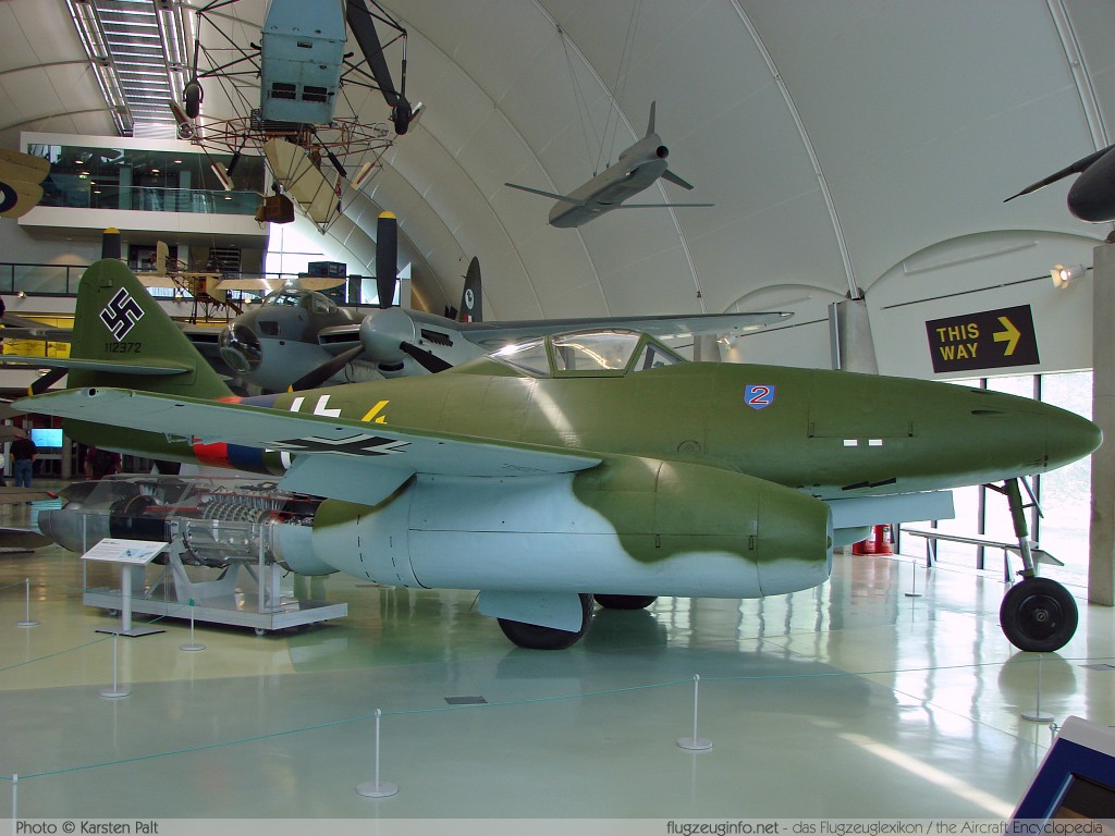 Messerschmitt Me 262A-2a Luftwaffe (Wehrmacht) VK893  112372 Royal Air Force Museum London-Hendon 2008-07-16 � Karsten Palt, ID 1277
