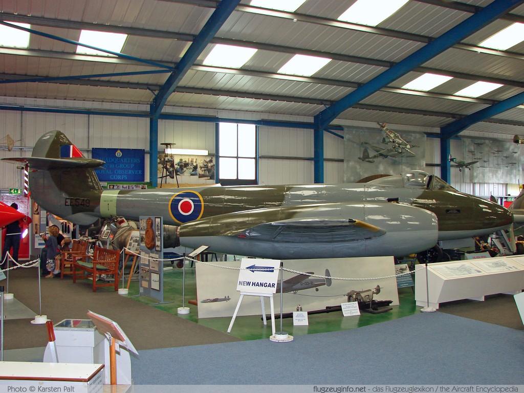 Gloster Meteor F.4 Special Royal Air Force EE549 Tangmere Military Aviation Museum Tangmere 2008-07-10 � Karsten Palt, ID 1020 Gloster Meteor F.4 Special Royal Air Force EE549 Tangmere Military Aviation Museum Tangmere 2008-07-10 � Karsten Palt, ID 1020