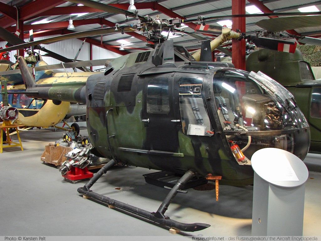 MBB Bo 105M German Army Aviation / Heer 81+00 5100 The Helicopter Museum Weston-super-Mare 2008-07-11 � Karsten Palt, ID 1069