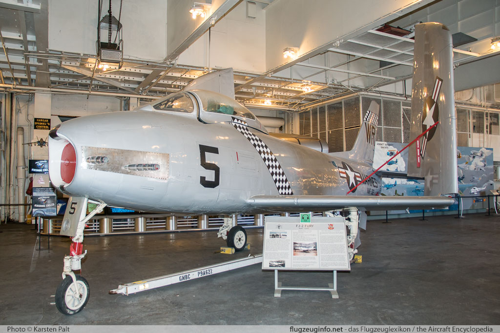 North American FJ-2 Fury United States Navy 132057 181-132 USS Hornet Museum Alameda, CA 2016-10-09 � Karsten Palt, ID 13157