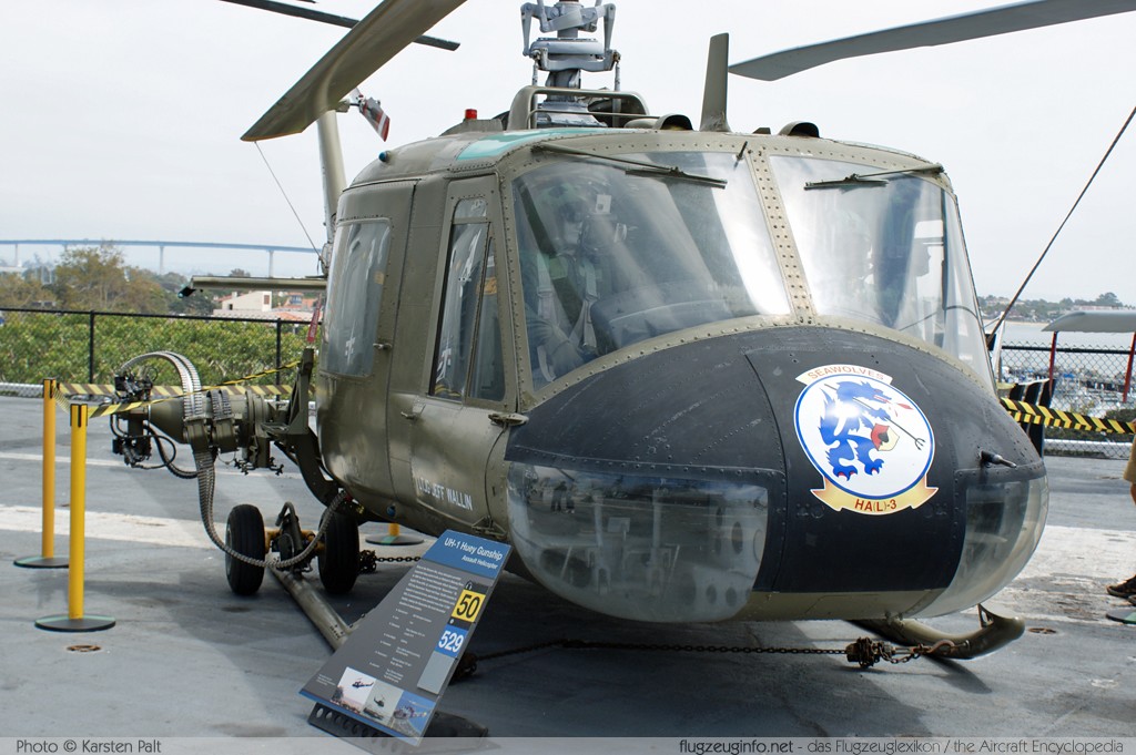 Bell Helicopter 204 UH-1B Iroquois United States Navy 60-3614 260 USS Midway Aircraft Carrier Museum San Diego, CA 2012-06-13 � Karsten Palt, ID 6236 Bell Helicopter 204 UH-1B Iroquois United States Navy 60-3614 260 USS Midway Aircraft Carrier Museum San Diego, CA 2012-06-13 � Karsten Palt, ID 6236