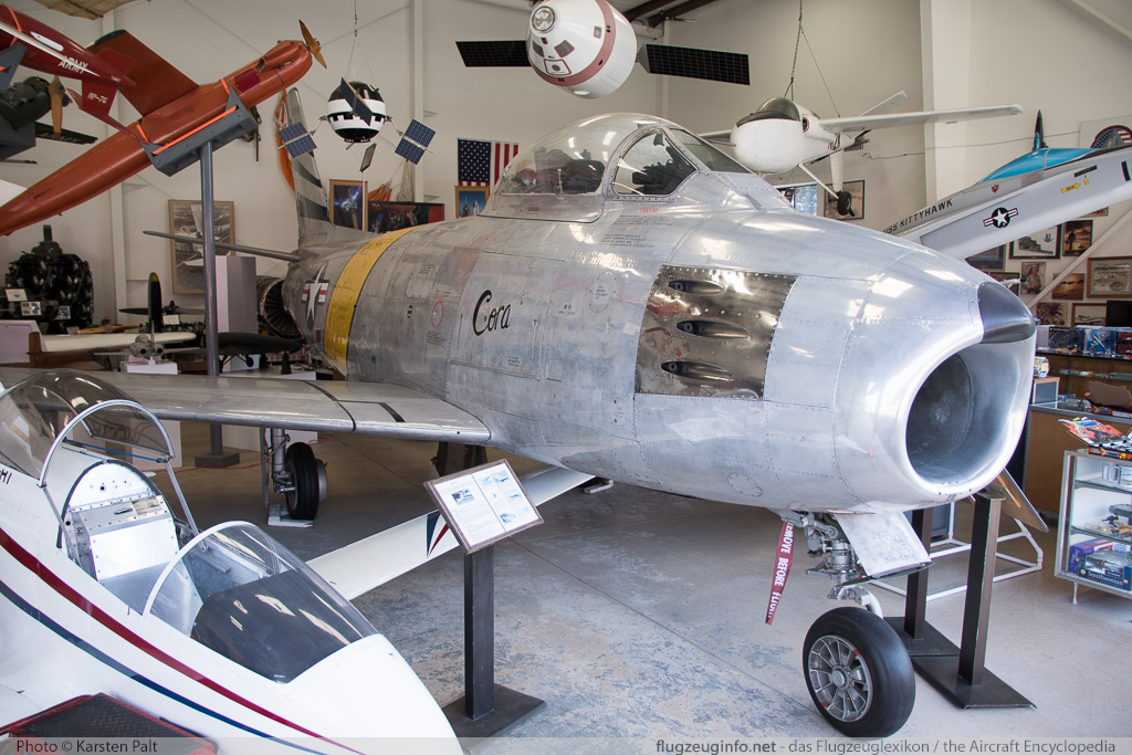 North American F-86F Sabre United States Air Force (USAF) 55-3937 227-122 Western Museum of Flight Torrance, CA 2015-05-31 � Karsten Palt, ID 11359
