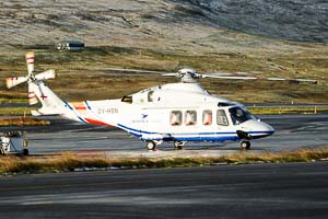 AgustaWestland AW139 Atlantic Airways OY-HSN c/n 31129 at Vagar Airport © Karsten Palt