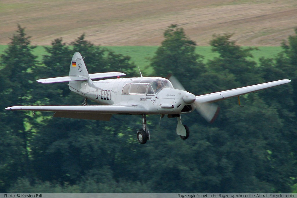Messerschmitt Bf 108B-1 Taifun Lufthansa Berlin Stiftung D-EBEI 2246 Oldtimer-Fliegertreffen 2007 Kirchheim unter Teck - Hahnweide (EDST) 2007-09-08 � Karsten Palt, ID 524