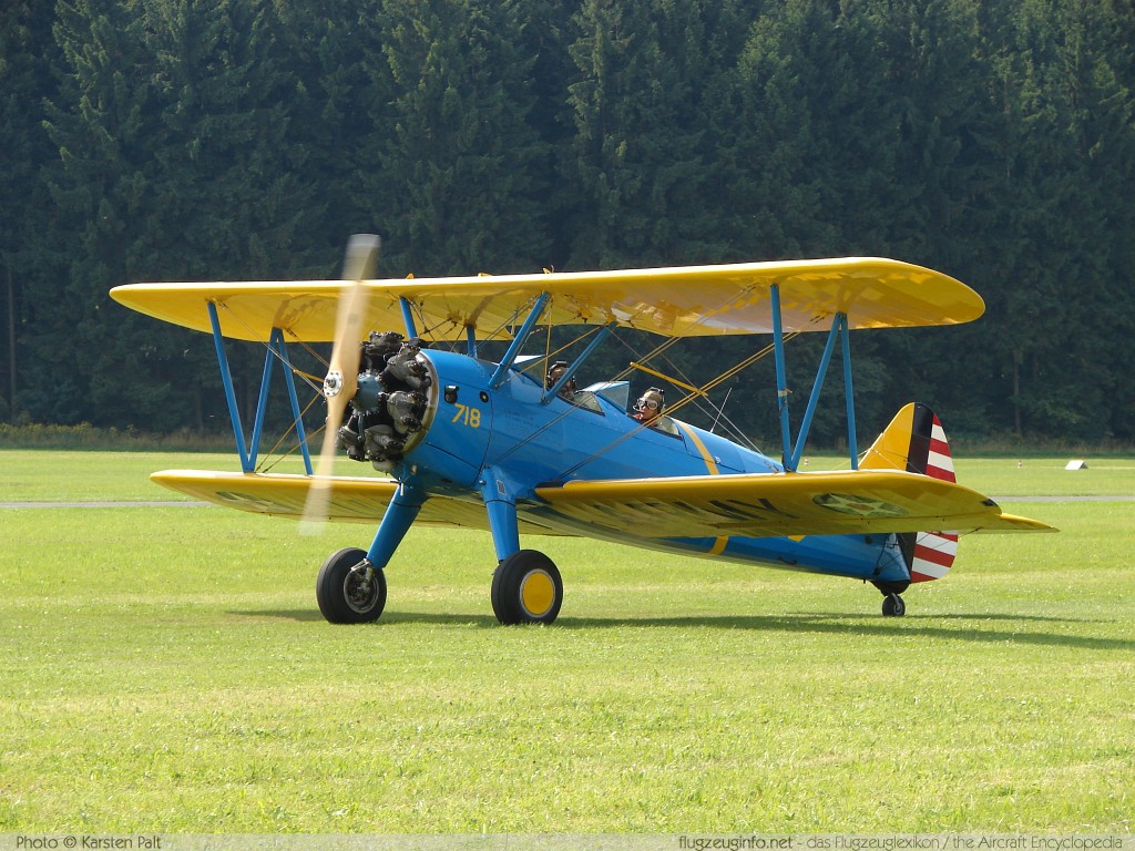 Boeing / Stearman PT-17 Kaydet (A-75N1) N5345N 75-5718 Flugtag Breitscheid 2008 Breitscheid (EDGB) 2008-08-17 � Karsten Palt, ID 1367 Boeing / Stearman PT-17 Kaydet (A-75N1) N5345N 75-5718 Flugtag Breitscheid 2008 Breitscheid (EDGB) 2008-08-17 � Karsten Palt, ID 1367