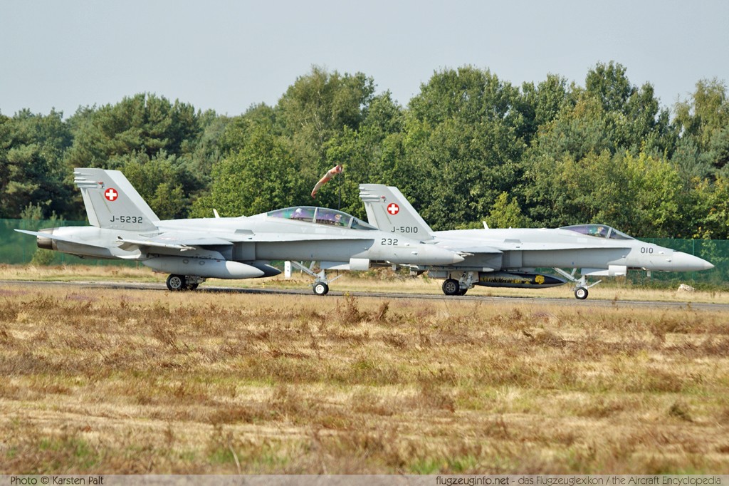 McDonnell Douglas / Boeing F/A-18 Swiss Air Force / Schweizer Luftwaffe NATO Tigermeet 2009 Kleine Brogel (EBBL) 2009-09-23 � Karsten Palt, ID 2797 McDonnell Douglas / Boeing F/A-18 Swiss Air Force / Schweizer Luftwaffe NATO Tigermeet 2009 Kleine Brogel (EBBL) 2009-09-23 � Karsten Palt, ID 2797