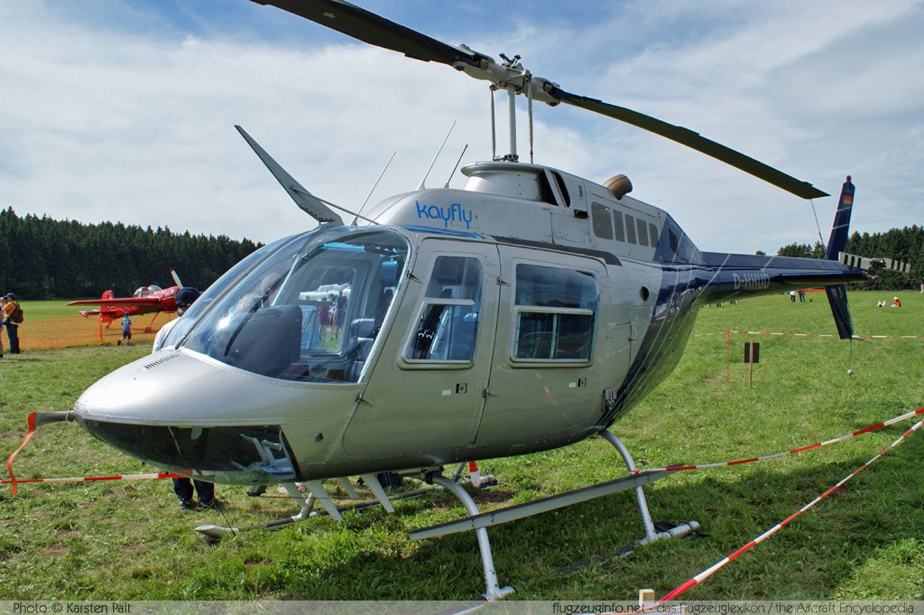 Bell Helicopter 206B-3 JetRanger III kayfly GmbH D-HHUD 2327 Flugtag Breitscheid 2010 Breitscheid (EDGB) 2010-08-22 � Karsten Palt, ID 3946