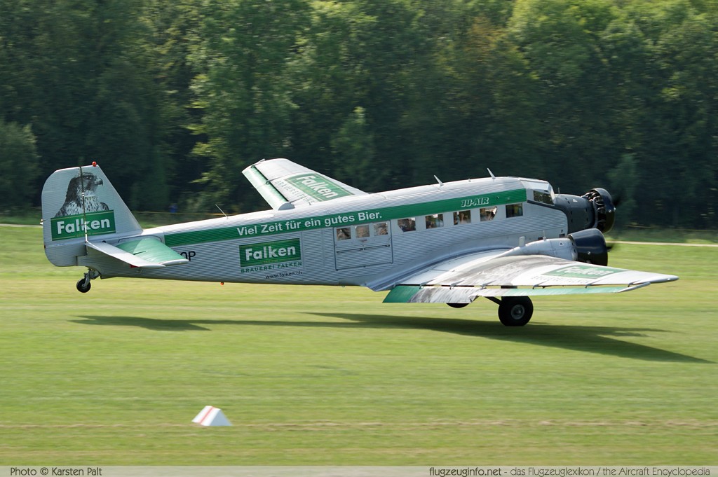 Junkers Ju 52/3m g4e JU-Air HB-HOP 6610 Oldtimer-Fliegertreffen 2013 Kirchheim unter Teck - Hahnweide (EDST) 2013-09-06 � Karsten Palt, ID 7315