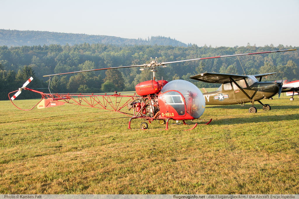 Bell Helicopter 47G-1  D-HELO 228 Oldtimer-Fliegertreffen 2016 Kirchheim unter Teck - Hahnweide (EDST) 2016-09-10 � Karsten Palt, ID 13337