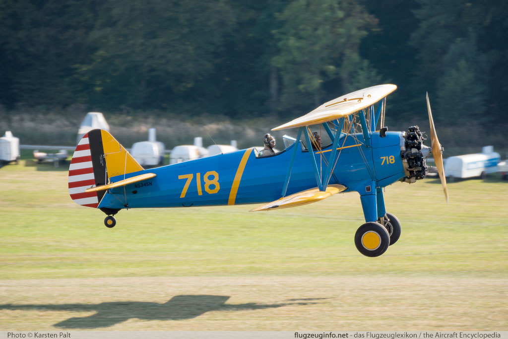 Boeing / Stearman PT-17 Kaydet (A-75N1) N5345N 75-5718 Oldtimer-Fliegertreffen 2016 Kirchheim unter Teck - Hahnweide (EDST) 2016-09-10 � Karsten Palt, ID 13346 Boeing / Stearman PT-17 Kaydet (A-75N1) N5345N 75-5718 Oldtimer-Fliegertreffen 2016 Kirchheim unter Teck - Hahnweide (EDST) 2016-09-10 � Karsten Palt, ID 13346