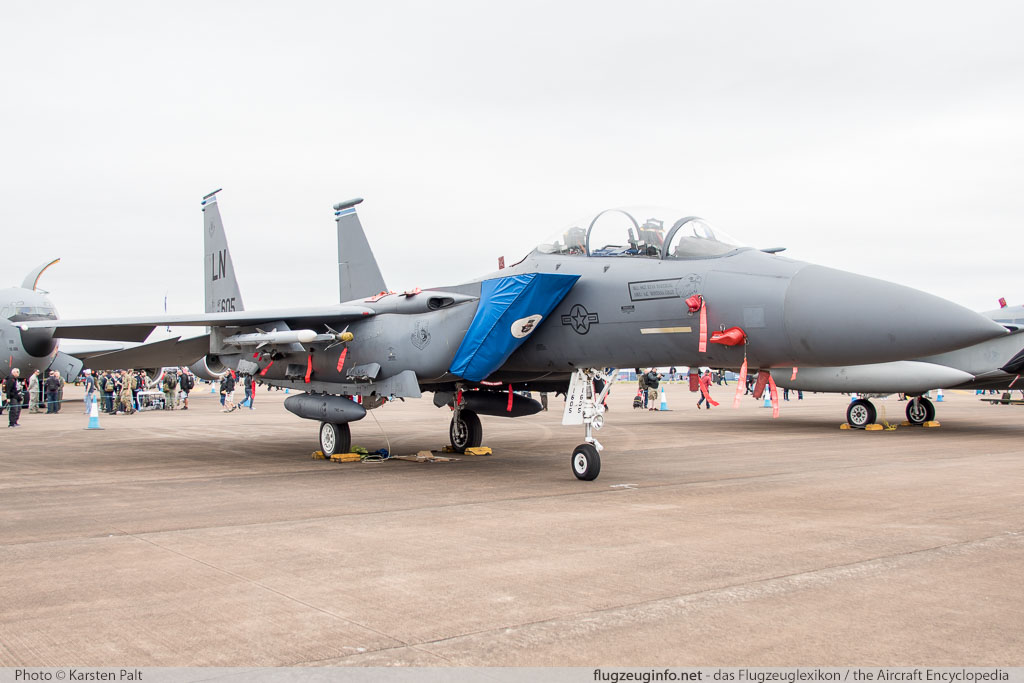 McDonnell Douglas / Boeing F-15E Strike Eagle United States Air Force (USAF) 91-0605 1248/E206 Royal International Air Tattoo 2016 RAF Fairford (EGVA / FFD) 2016-07-09 � Karsten Palt, ID 12778 McDonnell Douglas / Boeing F-15E Strike Eagle United States Air Force (USAF) 91-0605 1248/E206 Royal International Air Tattoo 2016 RAF Fairford (EGVA / FFD) 2016-07-09 � Karsten Palt, ID 12778