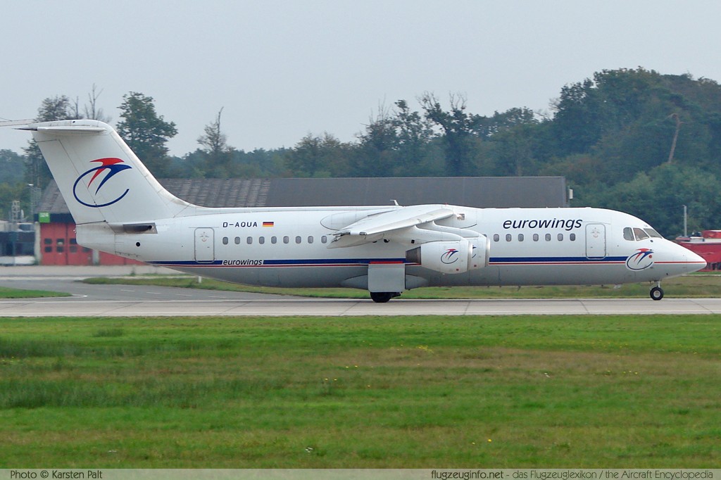 BAe 146-300 Eurowings D-AQUA E3118 Frankfurt am Main (EDDF / FRA) 2006-10-14 � Karsten Palt, ID 166 BAe 146-300 Eurowings D-AQUA E3118 Frankfurt am Main (EDDF / FRA) 2006-10-14 � Karsten Palt, ID 166