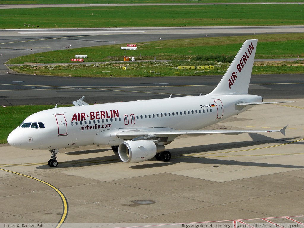 Airbus A319-111 Air Berlin D-ABGG 3202  Düsseldorf International (EDDL / DUS) 2007-09-06 ï¿½ Karsten Palt, ID 462