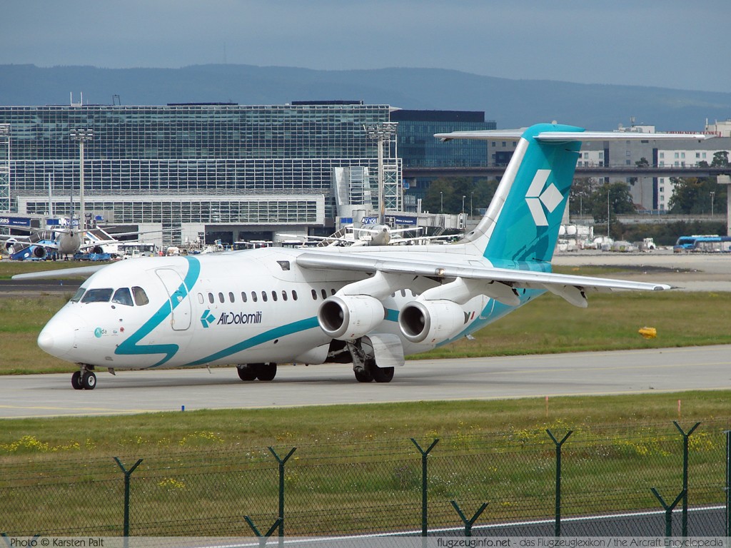 BAe 146-300 Air Dolomiti I-ADJF E3193 Frankfurt am Main (EDDF / FRA) 2007-09-09 � Karsten Palt, ID 650 BAe 146-300 Air Dolomiti I-ADJF E3193 Frankfurt am Main (EDDF / FRA) 2007-09-09 � Karsten Palt, ID 650